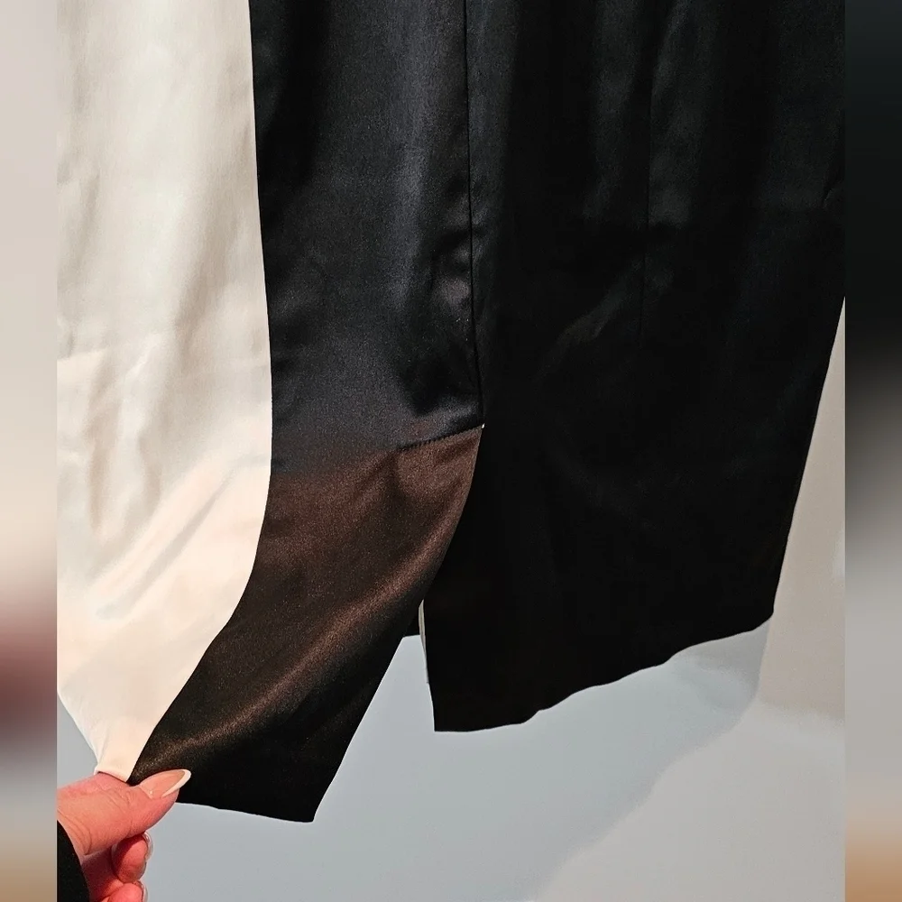 Melrose sz 8 cream black sleeveless cocktail dress - Picture 3 of 7